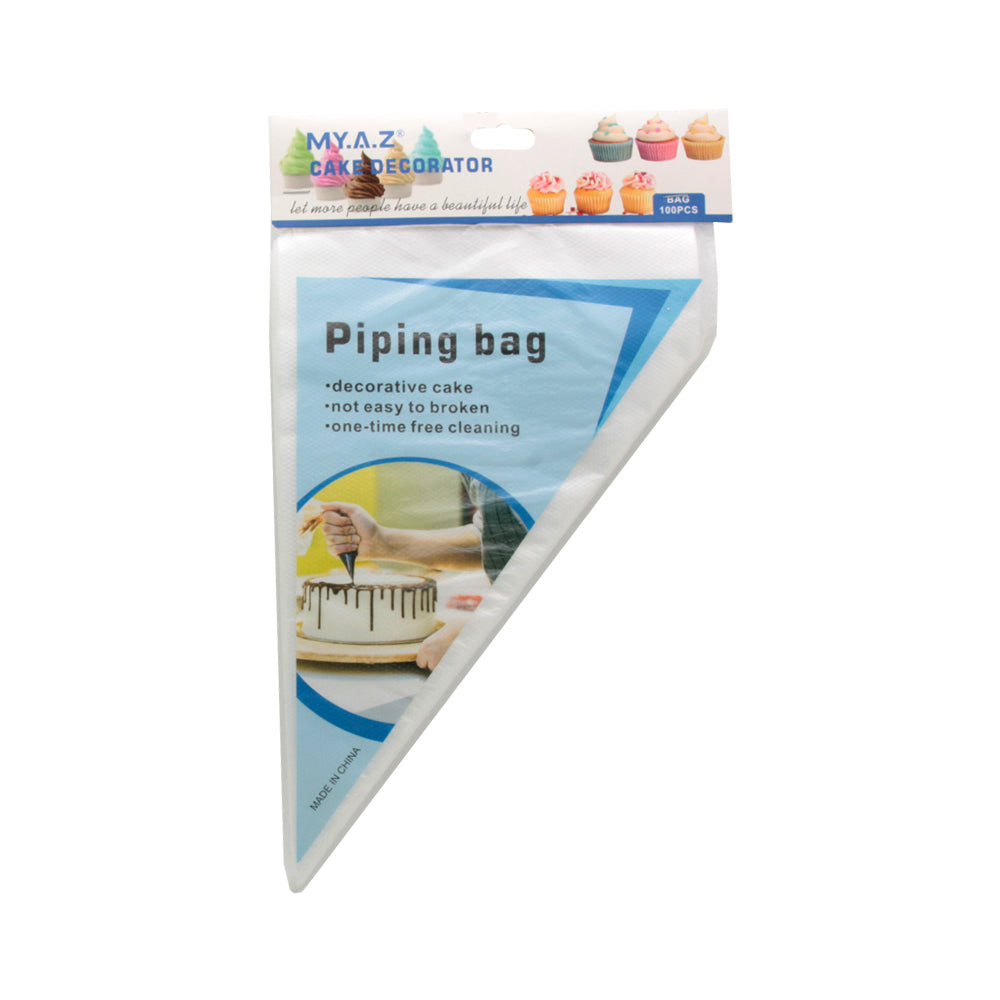 🎂 Disposable Pastry Bags – 100PCS Set for cake decorating, strong and flexible piping bags for baking.