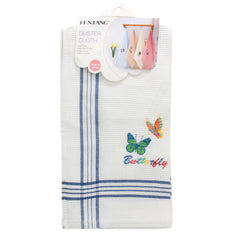 Kitchen Dish Cloth(38*62CM) featuring colorful butterfly and floral design, perfect for kitchen use.