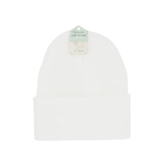 Solid Beanie – Warm Winter Hat | Lotsa Goodies NZ in white color, ideal for winter coziness and style.