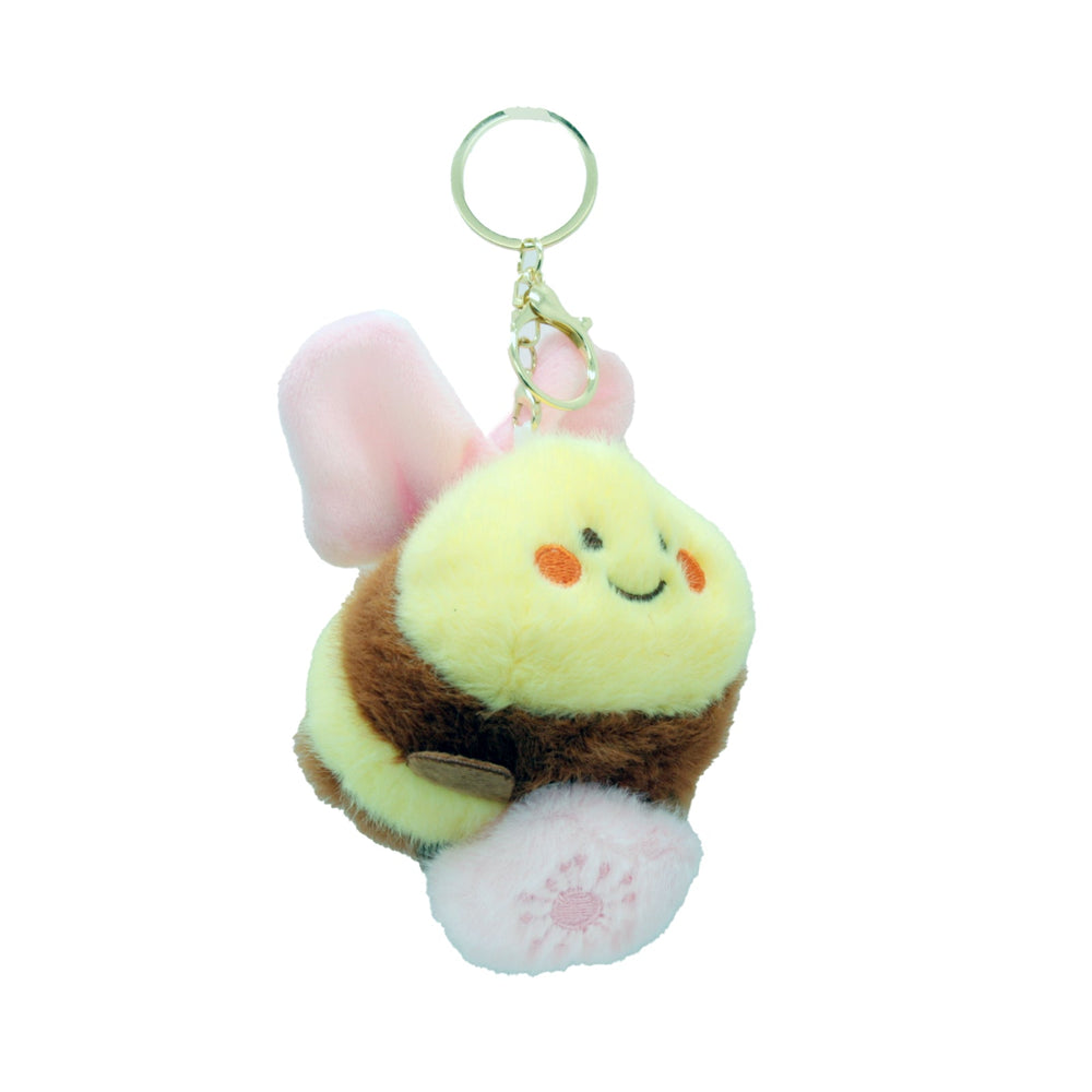 🐝 Bee Costume Plush Keychain – Flapping Wings with adorable fluffy design and flapping wings feature.