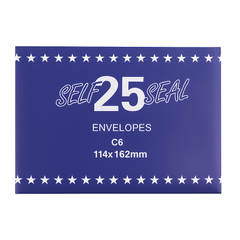 Envelope – Self Seal C6 (114×162mm, 25PCS)