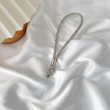 Rhinestone Wrist Strap for Phones – Elegant Diamond-Look Lanyard with Keyring | NZ Based